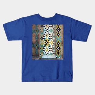 middle east tile art mosaic Kids T-Shirt